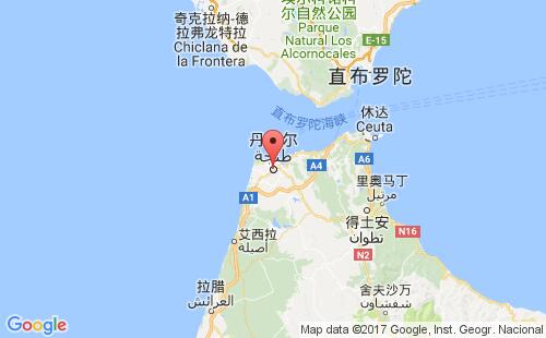 丹吉尔港口地图